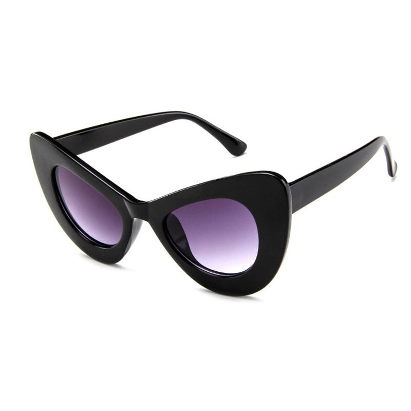Wholesale Large Frame Butterfly Colorful PC Sunglasses